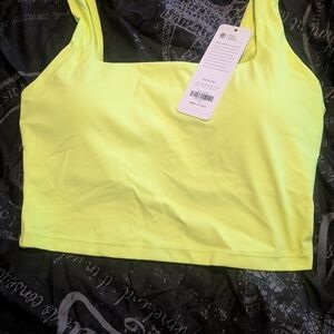 CRZ YOGA Neon Lime Crop Top